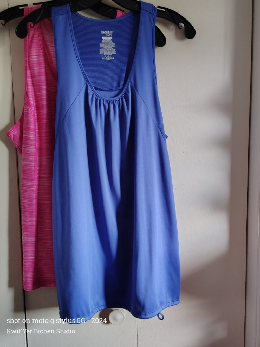 Danskin Women's Athletic Tank Top - Blue & Pink Both XL